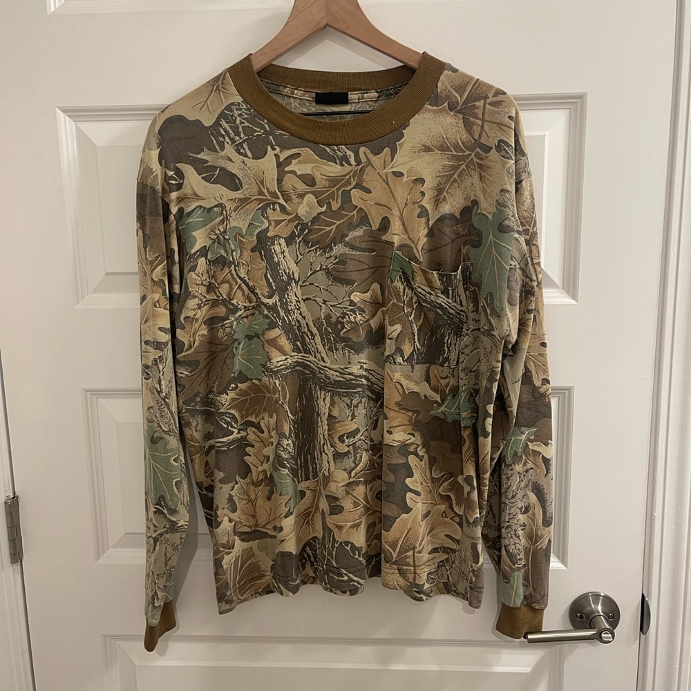 Vintage Camouflage Long Sleeve Shirt